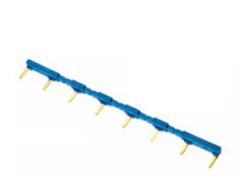 095.18 Mostek grzebieniowy 8-polowy (niebieski) do gniazd 95 i modułów 48/49