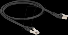 80749 RJ45 Network Cable Cat.8.1 S/FTP plug 45° left angled to plug st