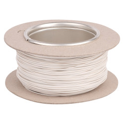 UniStrand 1/0.6 White Single Core Def Stan 61-12 Part 6 Equipment Wire 100M