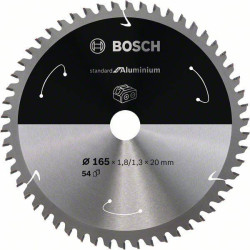 Bosch 2608837763 Circular Saw Blade 165x20mm 54T for Aluminium Cutting