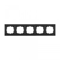 Ramka pięciokrotna Exen seria Comfort kosmiczny czarny C105/09E