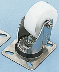 Koło samonastawne średnica kabla 100mm Płyta LAG 250kg wysokość całkowita 137mm