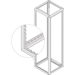 nVent SCHROFF 20130630 Rama szafki 600 x 2000 x 800 czarno-szary 1 szt.