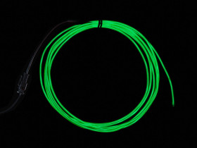 High Brightness Green Electroluminescent (EL) Wire - 2.5 meters (High brightness, long life)