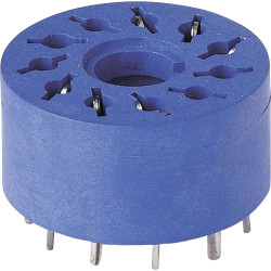 Finder 93.02.0.024 Relay Socket blue DIN Rail screw terminals EMC circuit