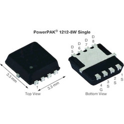 Pojedyncze tranzystory MOSFET Typ P-kanałowy -16 A PowerPAK 100 V Rozszerzenie 8-pinowy Do montażu na płytce drukowanej