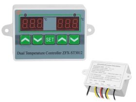 Termostat podwójny 230V ZFX-ST3012