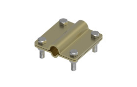 Złącze uniwersalne 2-elem. 80x80 drut8-pręt16 mosiądz 215.6 MS 21500610