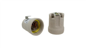Oprawka Gniazdo Ceramiczne E27 Z Uchwytem