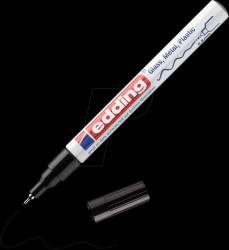 4-780-9-001 Gloss paint marker, 0.8 mm, black