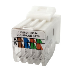 Gniazdo modułowe ethernet konektor CAT5E Keystone RJ45 8/8 JACK TEM do PD12 KA11-U