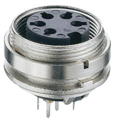 Gniazdo Din 12 -pinowe Żeński Montaż na panelu M16 160 V AC 12P