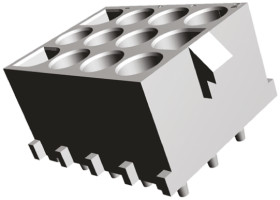 Wtyk PCB 12-pinowe raster: 6.35mm 3-rzędowe TE Connectivity Przewlekany 19.0A 600.0 V.