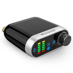 Wzmacniacz mocy 2x50W Bluetooth USB Aux VU