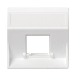 Simon Connect Płytka S500 1x RJ bez osłon skośna do adapterów MD czysta biel 50000181-030