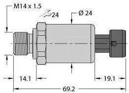 Turck Przetworniki ciśnienia 1 szt. PT600R-2119-I2-MP11