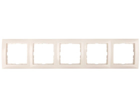 Berker B.Kwadrat Ramka pięciokrotna kremowa 5310158982