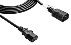 AK-PC-07A przewód zasilający komputerowy przedłużacz 3x0,75mm, długość 3m