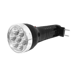 Latarka ręczna 7LED TS-1120 Czar 230V z akum.czarna TS-1120