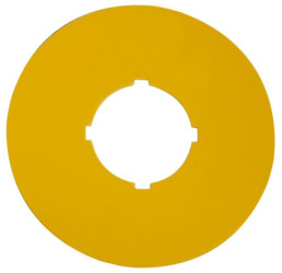 Label, round ø 60 mm, blanc, for emergency stop pushbutton, 269580
