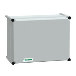 Obudowa Poliester wzmacniany włóknem szklanym szerokość zew. 360 mm wys. zew. 270 mm Schneider Electric IP65 Szary