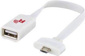 Kabel USB Złącze A USB A Złącze B Micro USB typu B dł. 1m Przewód USB USB 2.0 kolor: Biały