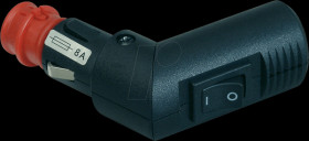 67747200 KFZ - universal plug, 12/24V, 8A, angleable, with switch
