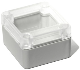 ABS enclosure, (L x W x H) 65 x 60 x 40 mm, light gray (RAL 7035), IP65, RP1025C