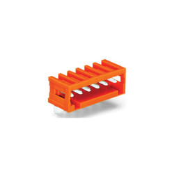 WAGO 734-262 2 Pole 3.81mm 10A MCS Horizontal Male Header Closed Orange