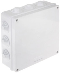Puszka odgałeźna z dławnicami 203x203x76 IP65 PK-200X200