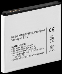 1400 mAh, Li-ion, for LG P990 Optimus Speed