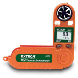Extech 45118 Mini Thermometer/Anemometer Waterproof Pocket-Sized LCD