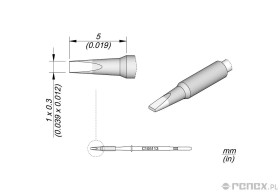 Grot C105113 do rączek JBC NT105 i NP105