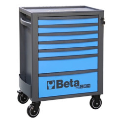 Szafka na rolkach, na kółkach, 7-szufladowa, materiał: ABS, BETA