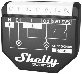 Shelly Shelly Qubino Wave 2PM Element wykonawczy Z-Wave, Z-Wave