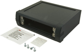 Obudowa urządzeń elektronicznych Aluminium wysokość zew: 120 mm szerokość zew: 250 mm długość zew: 250 mm 250 x 250 x