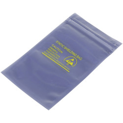 TRU COMPONENTS 1570970 ESD bag shielding 127x76mm resealable Antistatic