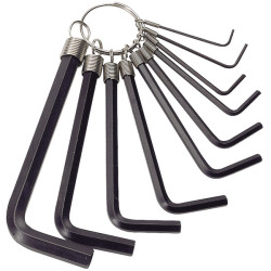 Draper 33657 10 Piece Imperial Hexagon Key Set