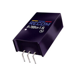 Recom 80099151 R-78B3.3-1.5L DC/DC Converter 4.75-18V In 3.3V Out Bent Pins