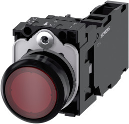 Kompletny układ przycisku SPDT średnica wycięcia 22mm, montaż panelowy Siemens