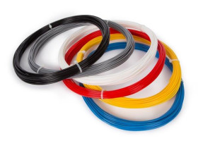 Velleman 1.75 mm (1/16") pla filament assortment - 6 colours - for 3d printer and 3d pen