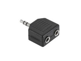 Rozgałęźnik złącze adapter Jack 3,5 wtyk - 2x Jack 3,5 gniazdo stereo