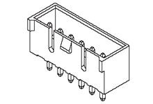 Wtyk PCB 7-pinowe raster: 2.5mm -rzędowe Molex Przewlekany