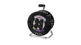 Przedłużacz Bębnowy 4-Gniazdowy Schuko Ip44 Czarny 32,5 Mm 20 M 310.120.301...