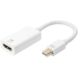 Digitus DB-340416-002-W DisplayPort HDMI Cable White 0.20m Double Shielded