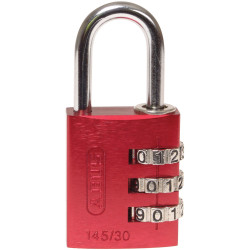 ABUS 46578 145/30 30mm Aluminium Combination Padlock Red