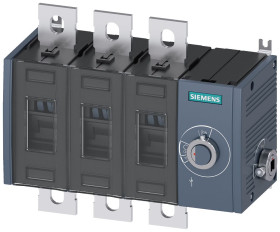 Rozłącznik izolacyjny 3-biegunowy-biegunowy 315A Siemens Montaż powierzchniowy 12W NO