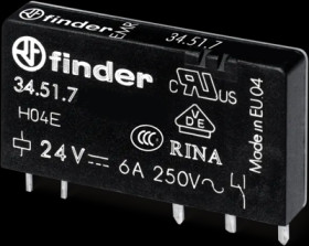 Relay, 1 Form C (NO/NC), 12 V (DC), 840 Ω, 6 A, 400 V (AC), monostable, 34.51.7.012.0000