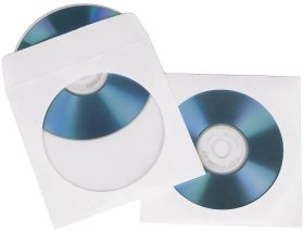 Hama Pokrowiec na płyty CD 00062671 1 CD/DVD/Blu-Ray biały papier 50 szt.