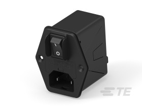 Filtr wejściowy złącza IEC1 6A TE Connectivity Montaż pionowy 5 x 20mm